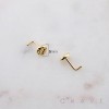 ROSE RUGGED SET 316L SURGICAL STEEL L-SHAPE NOSE RING BOX